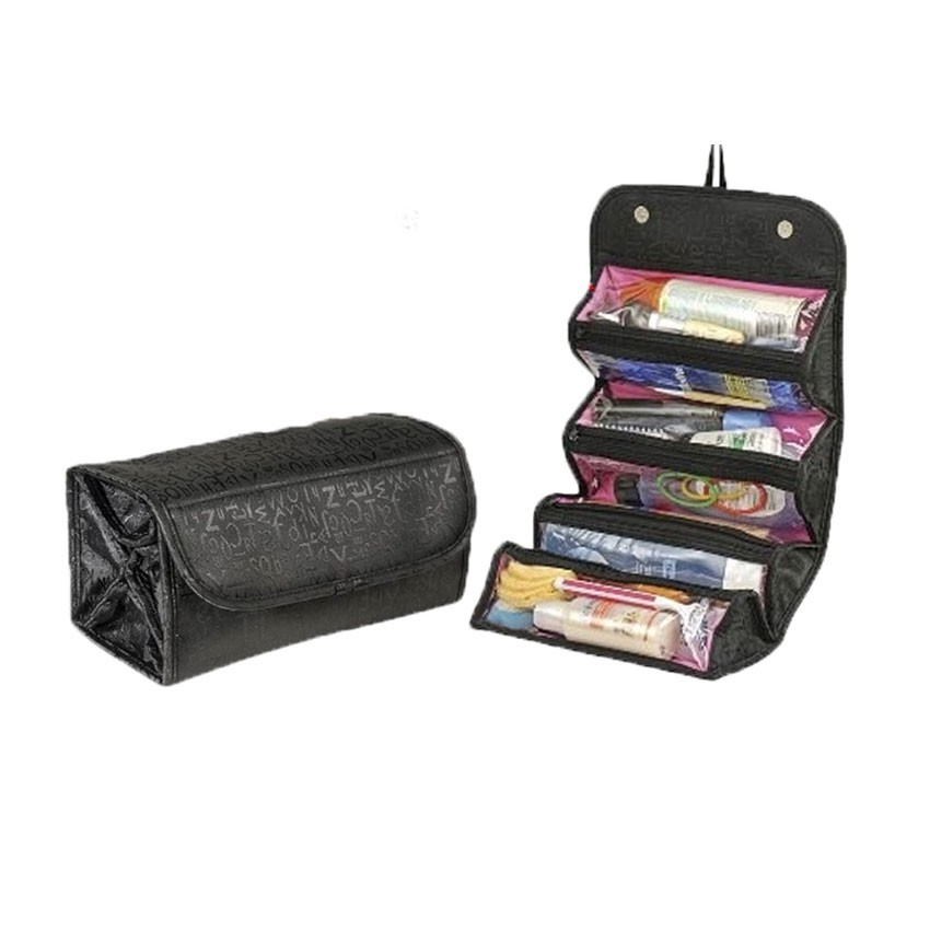 1 แถม 1 กระเป๋ามัลติฟังช์ชั่น เก็บเครื่องสำอางม้วนได้ แขวนได้ พบพาง่าย