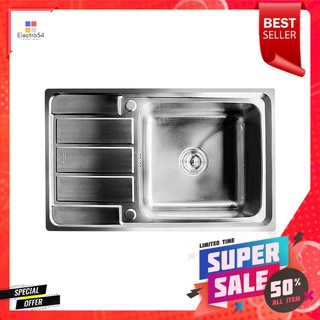 ซิงค์ฝัง 1หลุม 1ที่พัก LINEA VELA80 สีเงินBUILT-IN SINK LINEA VELA80 1B1D STAINLESS STEEL