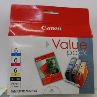 📌CANON BCI 6 ฟ้า,แดง,เหลือง♦ยกชุด3สี3ตลับ