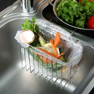 Fallforbeauty ตะกร้าวางฟองน้ํา แบบแขวน ป้องกันสนิม อุปกรณ์เสริม สําหรับอ่างล้างจาน