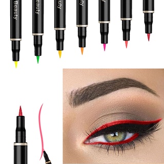 12 Colors Liquid Eyeliner Pencil Waterproof Colorful Eye Liner Pen Highlight Neon Colorful Cat Eyes Makeup Tools