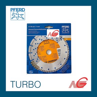 ใบตัดเพชร PFERD 7" TURBO พีเฟอร์ด ตราม้า