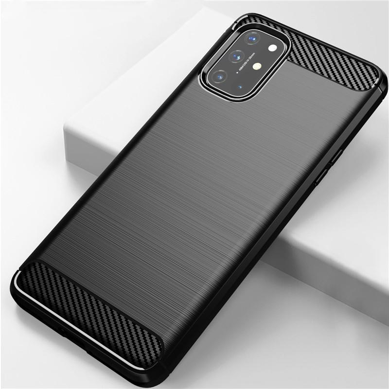 OnePlus 8 8T Pro Nord 7 7T Pro 6 6T Luxury Fiber Carbon Soft TPU Silicone Shockproof Phone Case