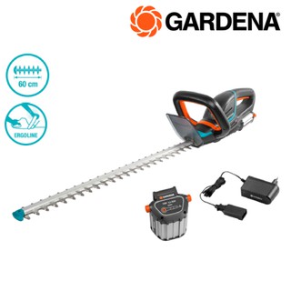 (ครบชุด) Gardena เครื่องเล็มพุ่มไม้ไร้สาย 18V พร้อมแบตฯ และที่ชาร์จ