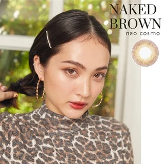 คอนแทคเลนส์ Naked Brown (Neo Cosmo) สีน้ำตาลไร้ขอบ สายฝอ เนียนเหมือนสีตาจริง มีส่งด่วนใน กทม.