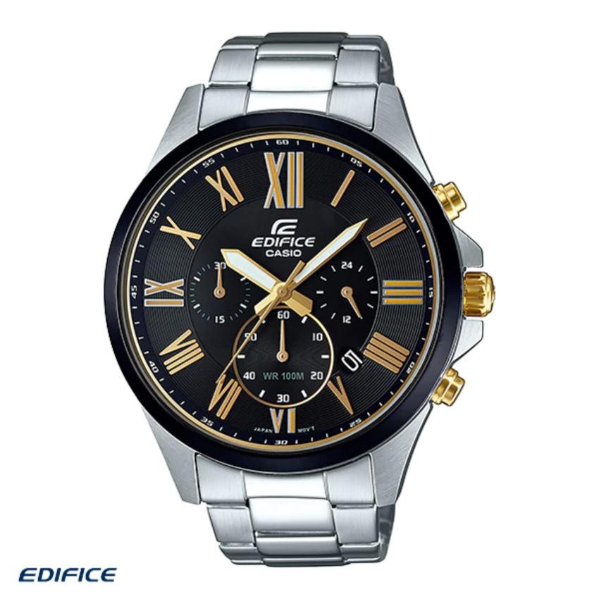 นาฬิกาข้อมือผู้ชาย Casio Edifice Chronograph สายสแตนเลส รุ่น EFV-500DB-1AV