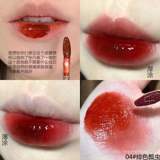 2022 ลิปสติก ❤️Cappuvini Cute Bear Mirror Lip glaze Water gloss Lip gloss lipstick