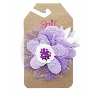 SATI - กิ๊บหนีบผม NP. NEON PURPLE FLOWER FCF099