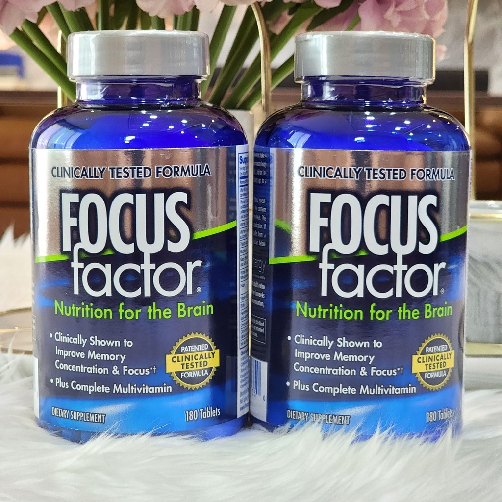 วิตามินบำรุงสมอง Focus Factor Nutrition for the Brain 180 Tablets ...