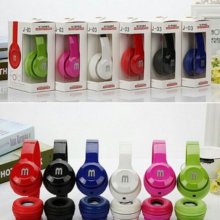 ส่งเร็ว หูฟังแบบครอบหู Fold HeadPhone J-03