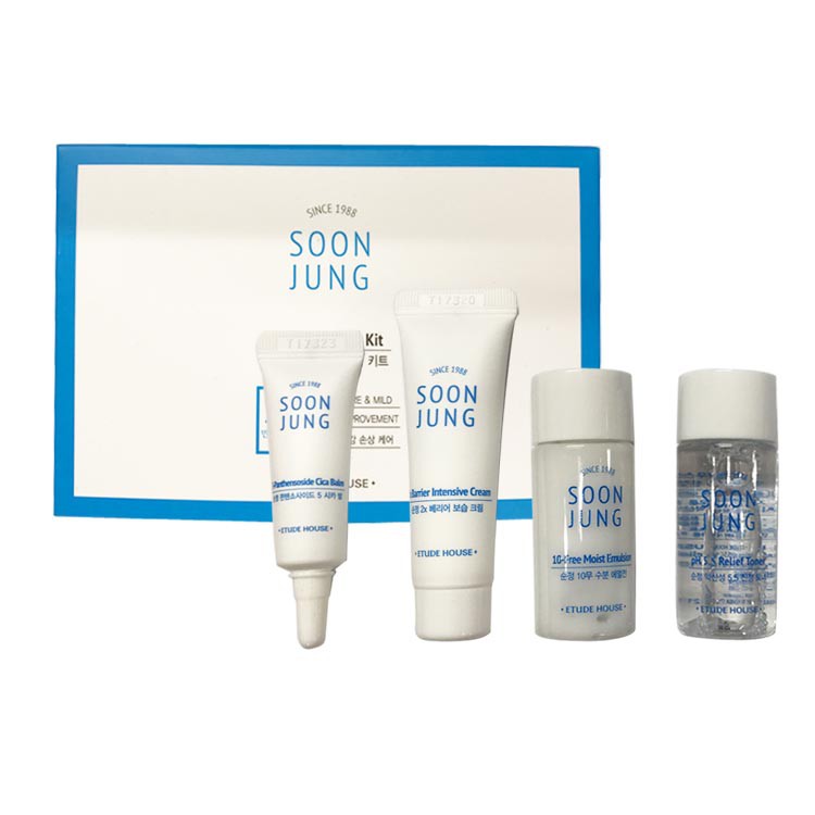 พร้อมส่ง ETUDE HOUSE Soon Jung Skin Care Trial Kit Samples - 1 เซต (4 ชิ้น)