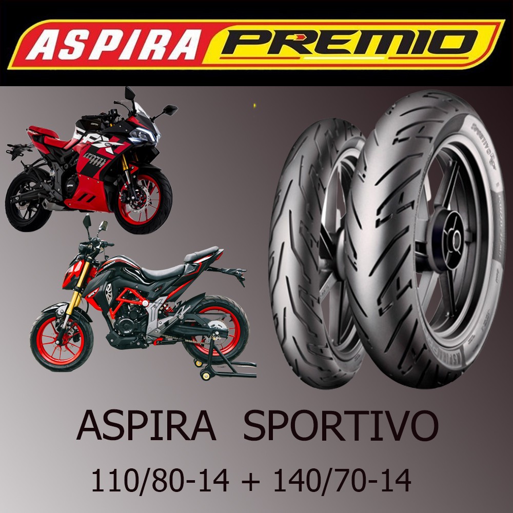 ยาง Aspira Premio (Demon150) 110/80-14 / 140/70-14