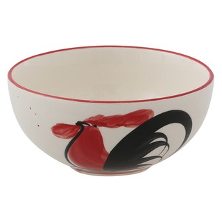 🔥ยอดนิยม!! ชามกลม ขนาด 5 นิ้ว ลายไก่ชบา Round Bowl Chicken Pattern Size 5 IN