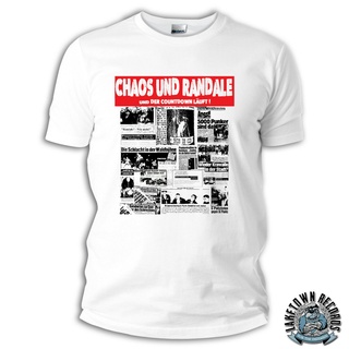 ถูกสุดๆเสื้อยืด พิมพ์ลาย Chaos &amp; Randale Oi! สไตล์พังก์ Chaostageรหัสเต็ม