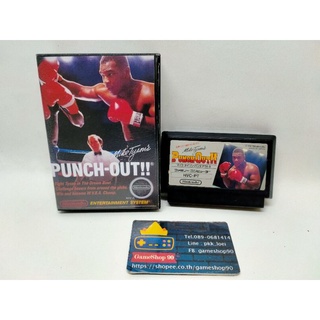 ตลับเกม Punch out หรือชื่อไทย น๊อกเอ๊า เกมแนวชกมวยเกมสนุกอีกเกมของ Famicom Nintendo