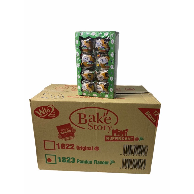 Bake’Story Mini Muffin Cake 25g,WIN2 2รสชาติ..กดรสชาติที่ต้องการ..1ลัง/บรรจุ12กล่อง/จำนวน192ชิ้น ราค