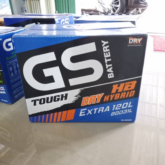 GS แบตเตอรี่รถยนต์ 95D31L 80 แอมป์