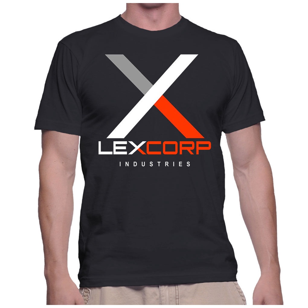 Retro Tee Lexcorp Industries Lex Luthor Batman Vuperman Cotton Tops Mens