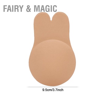 Fairy &amp; Magic Women Solid Color Rabbit Sticky Bra Adhesive Strapless Backless