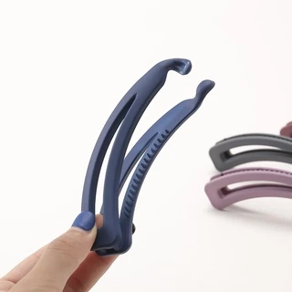 กิ๊บติดผม Banana Long Clip กิ๊บกล้วยรวบผมพลาสติกสีพาสเทลสไตล์เกาหลี กิ็บหนีบผม ที่หนีบผม กิ๊บรวบผม พร้อมส่งในไทย