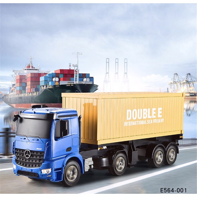 รถบังคับวิทยุหัวลากตู้คอนเทนเนอร์E564-003 1:20 รีโมท2.4GHz2WDมีเสียงและมีไฟแบตเตอรี่ชาร์จอุปกรณ์พร้อมเล่น