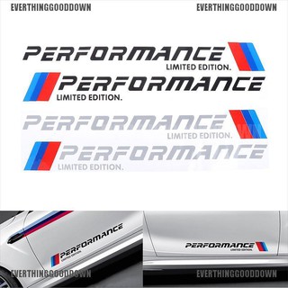 Egdth♚สติกเกอร์ M Performance Limited Edition สําหรับติดตกแต่งประตูรถยนต์ 2 ชิ้น