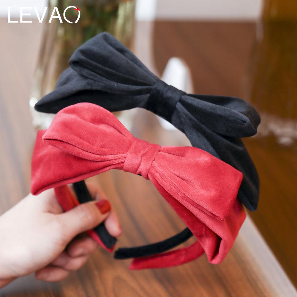 Velvet Headband Women Sweet Cute Double Layer Bow Knot Hairbands Women Fashion Hair Accessories