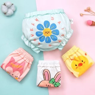 Adabaobao® ᵗʰ ชุดชั้นใน กางเกงผ้าอ้อม พิมพ์ลายจุด น่ารัก สำหรับเด็กผู้หญิงอายุ 0-3 ปี