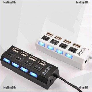 Ada ฮับ Usb 2. 0 ความเร็วสูง 4 พอร์ต Usb 2. 0 Hub Splitter เปิด / ปิด สําหรับพีซี แล็ปท็อป