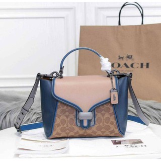 Coach Courier Carryall 23 In Colorblock Signature Canvas