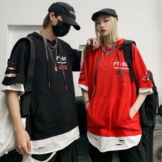 เสื้อฮู้ด Oversize PT BOY ชายต่อ แนวสตรีท