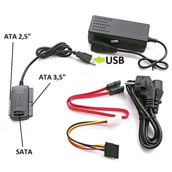 Usb 2 0 to sataide cable adapter for 2 53 55 25 idesata hard disk