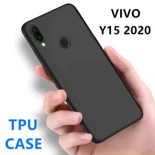 [ส่งจากไทย] Case Vivo Y15 2020 / Y15s เคสโทรศัพท์วีโว่ เคสนิ่ม tpu เคสสีดําส