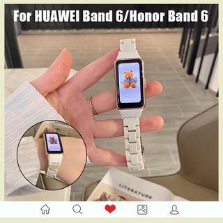 สายนาฬิกาข้อมือเรซิ่น น้ําหนักเบา สําหรับ Huawei Band 7 6 Honor Band 6