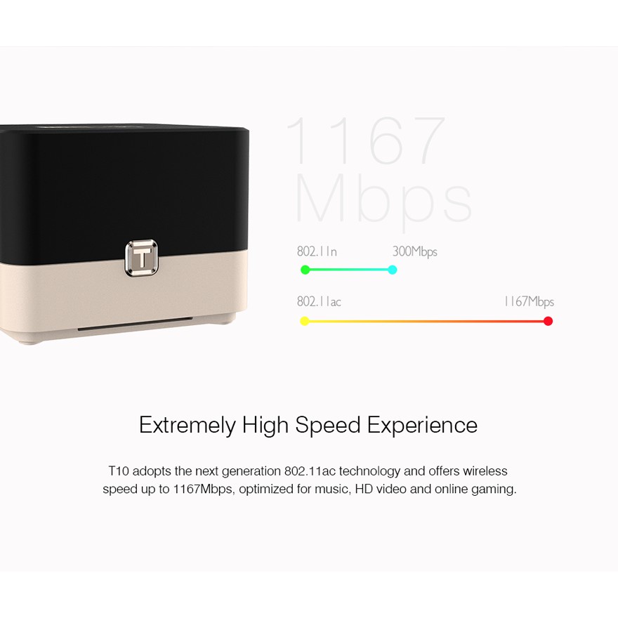 (Pack 3) เร้าเตอร์ TOTOLINK รุ่น T10 Smart Home Wi-Fi Router AC1200 ...