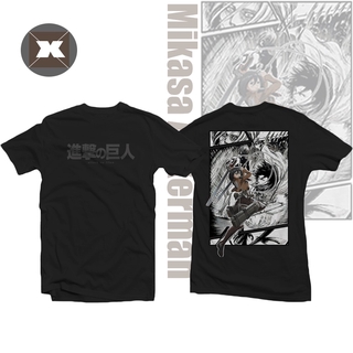 เสื้อยืดครอป เสื้อยืดแขนสั้นพิมพ์ลาย Attack On Titan สําหรับผู้หญิง