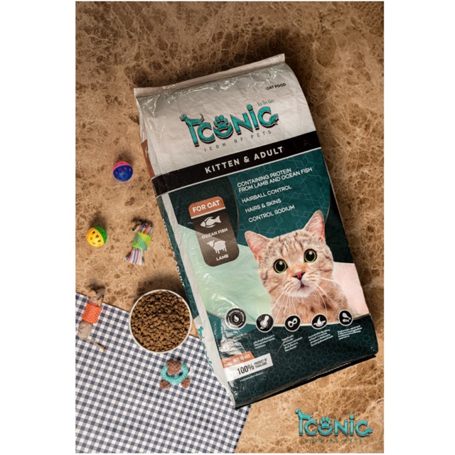 ICONIC Cat Food 15 kg. อาหารแมวพรีเมียม Shopee Thailand