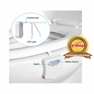 Motion Sensor light Toilet LED Light Bowl Automatic Bathroom Seat Nightlight Lamp 8 Colors Changing