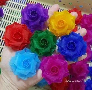 ริบบิ้นกากเพชรใส no.503 ตราTw💞12 min ความยาว 50 หลา 💯