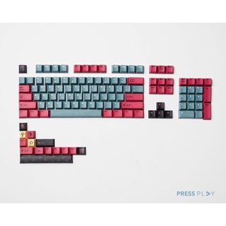 ชุดปุ่มกดคีย์บอร์ด PBT 118 Cherry Profile สไตล์เกาหลี