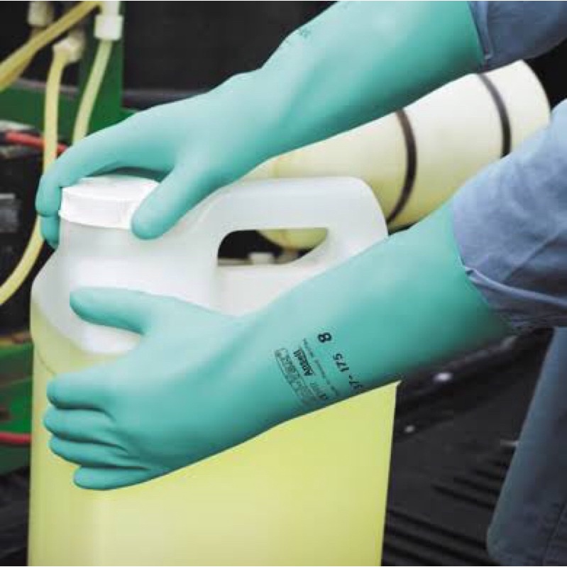 ร้านนี้ส่งไว💨 ถุงมือยางไนไตร solvex  Ansell เบอร์9 ถุงมือฉาบปูน ถุงมือป้องกันสารเคมี