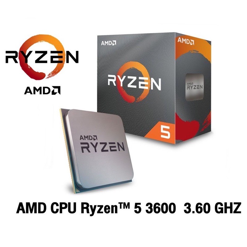 AMD Ryzen 5 3600 (ใหม่ พร้อมส่ง)