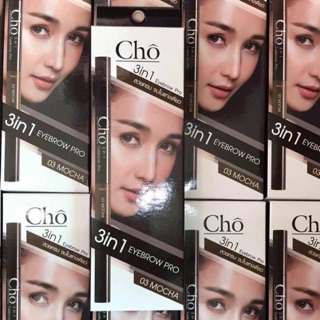 ดินสอเขียนคิ้ว Cho 3in1