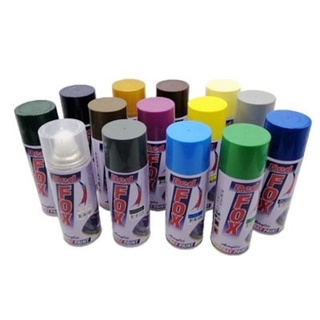 สีสเปรย์ RED FOX "BOSNY" ACRYLIC SPRAY PAINT สีมาตราฐาน สีรองพื้นและทับหน้า เรดฟอกซ์ ขนาด 400cc