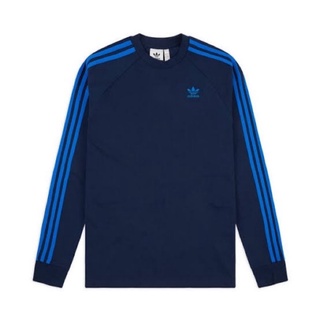 Adidas เสื้อยืด แขนยาว 3 ลาย - สีน้ําเงินกรมท่า