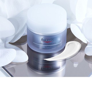 EUCERIN ULTRASENSITIVE Q10X NIGHT CREAM 50ML.  สำหรับผิวบอบบาง แพ้ง่าย