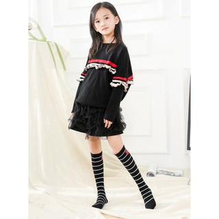 ✨ perfect ❀ Baby Kids Girl Strip Socks Knee High Socks  New Fashion