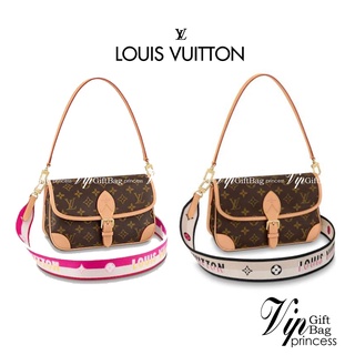 LOUIS VUITTON DIANE MONOGRAM  พร้อมส่ง สุดคุ้ม! กับกระเป๋าLV หนังแท้ นิ่ม ทรงสวยมากๆค่ะ