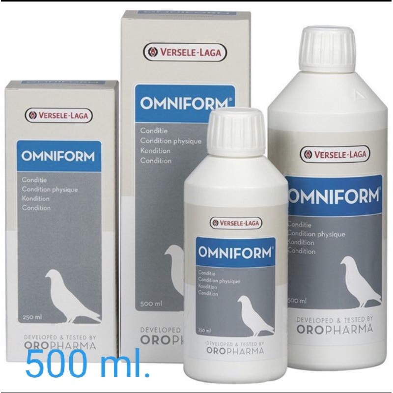Oropharma ออมนิฟอร์ม เสริมความแข็งแรง นกพิราบ ไก่ชน Omniform Pigeon Cock, 500 ml.