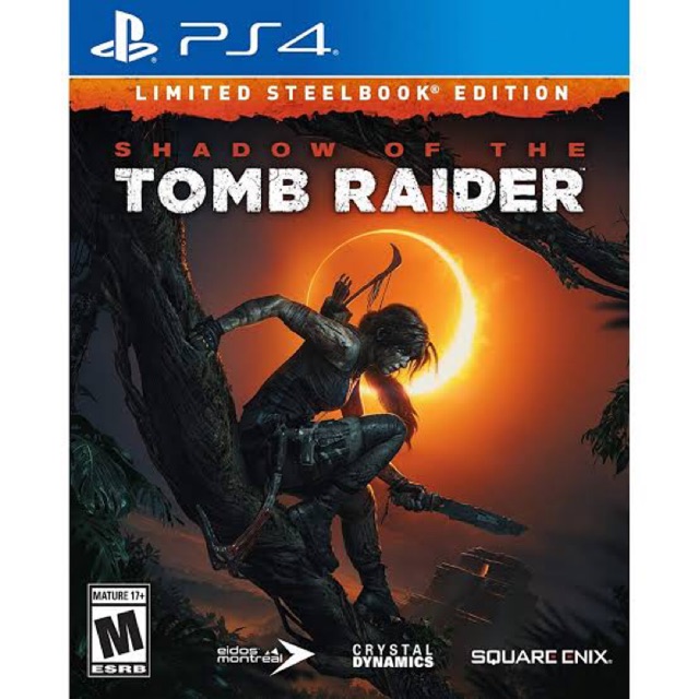 PS4 USED : SHADOW OF THE TOMB RAIDER LIMITED STEELBOOK EDITION